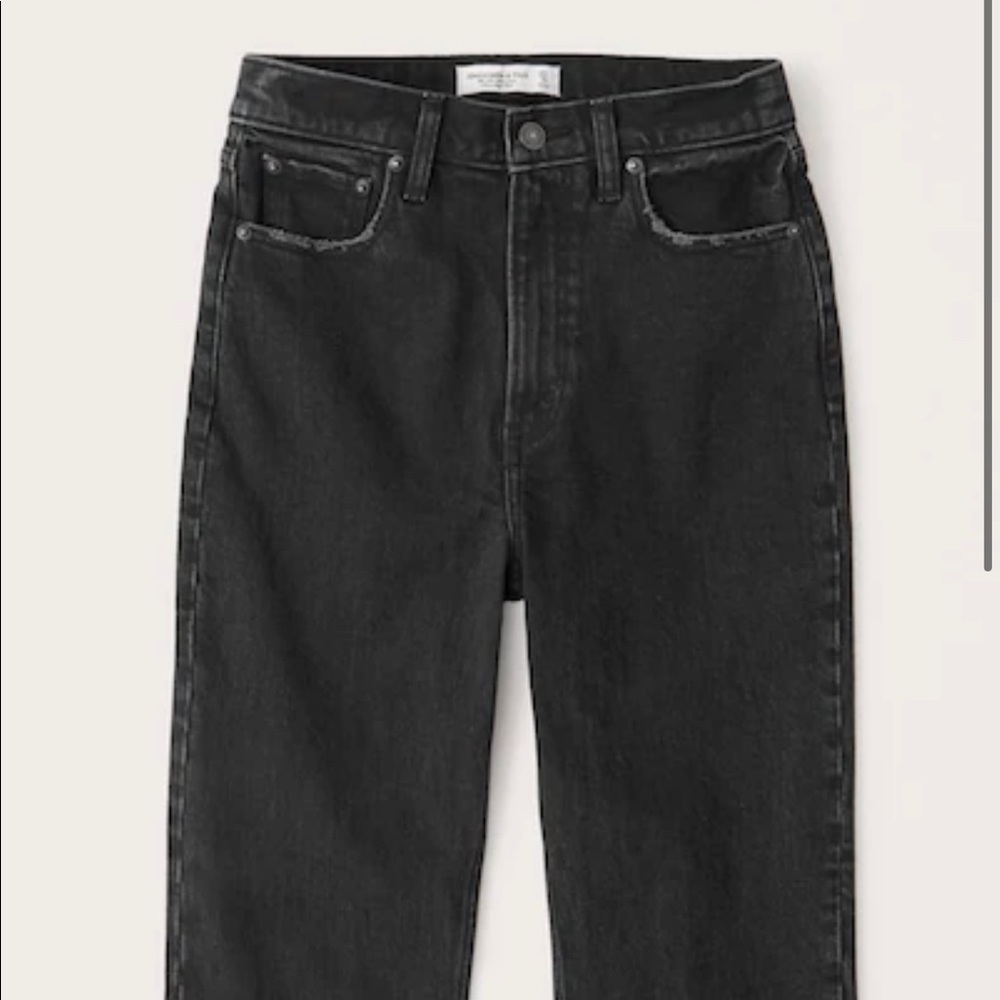 A&F high rise mom jeans